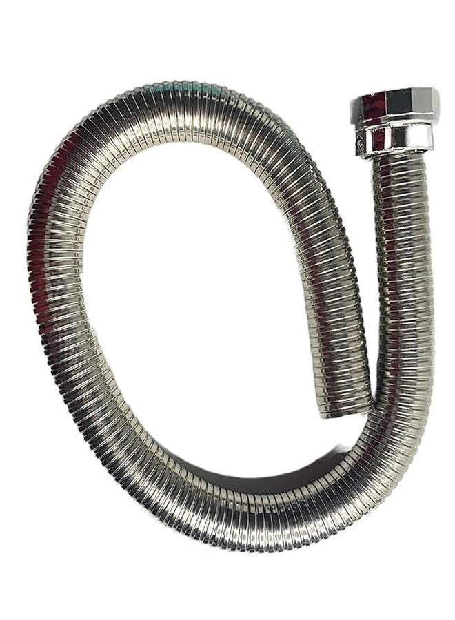 AIMKO Flexible Chrome SS-304 Waste Pipe 1 1/4" (32mm), Stainless Steel Basin Drain Hose for Bathroom and Kitchen, Leakproof, Corrosion-Resistant, Adjustable Flexible Sink Outlet Tube, Pack of 2 - Image 5